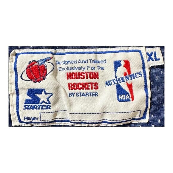 Vintage Starter Houston Rockets NBA Team Issued Practice Basketball Jersey XL - Picture 4 of 4